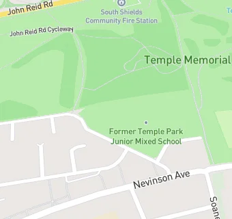 map for Temple Park Junior School