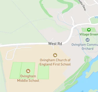 map for Ovingham Middle School