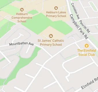 map for St James' RC Voluntary Aided Primary School