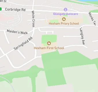 map for Hexham First School