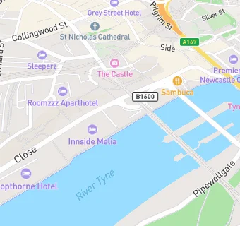 map for The Quayside Bar, Wetherspoons