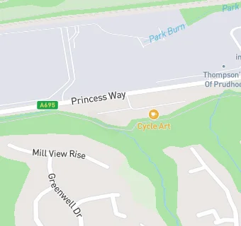 map for Thompsons Of Prudhoe Ltd