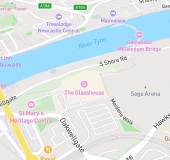 map for Sage Gateshead (Catering)