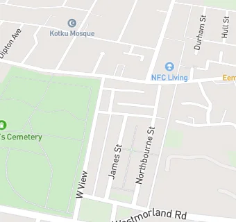 map for Northbourne Youth Initiative