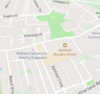 map for Hawthorn Primary School