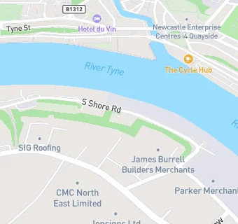 map for Leonardo Hotel Newcastle Quayside