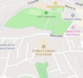 map for St Mary's Catholic First School, Hexham