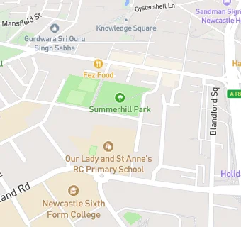 map for Newcastle Deaf Club