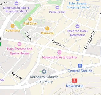 map for The Geordie Star