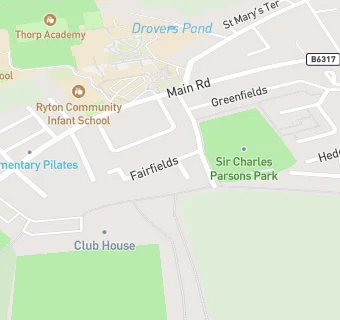 map for Ryton Cricket Club