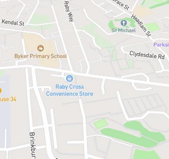 map for Byker Pantry