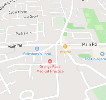 map for Grange Road Medical Practice