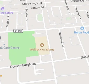 map for Welbeck Primary School