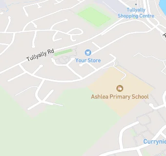 map for Ashlea Primary and Nursery School