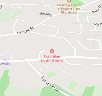 map for Corbridge Medical Group