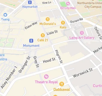 map for Tyneside Bar Cafe/Vicolo