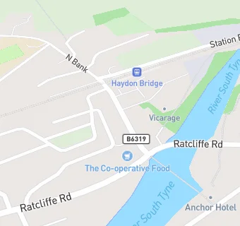 map for Haydon Bridge Pharmacy