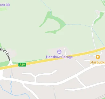 map for Henshaw Service Station