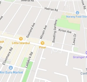 map for Newcastle Halal Foodstore