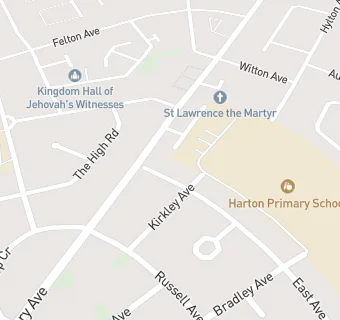 map for Harton Primary School