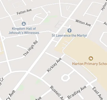 map for Harton Primary School