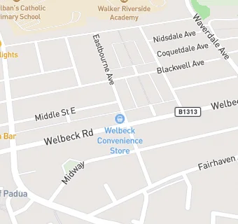 map for Welbeck convenience store