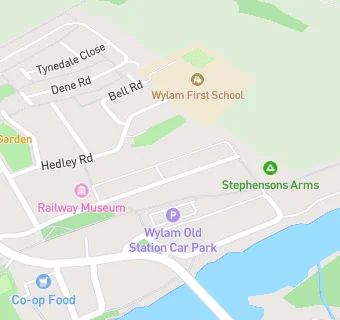 map for Wylam Pre-School Playgroup