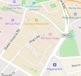 map for Newcastle University Student Union Coop