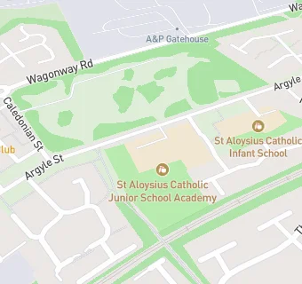 map for St Aloysius Catholic Junior School Academy