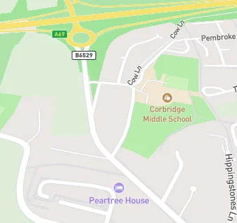 map for Corbridge Middle School