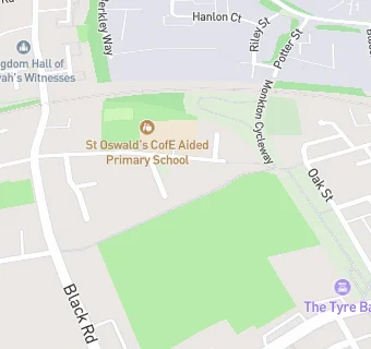 map for St Oswalds CE Primary School