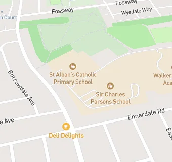 map for Sir Charles Parsons School