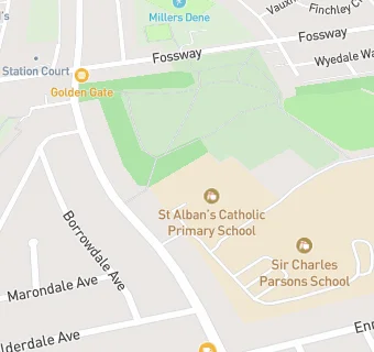 map for St Alban's Catholic Primary School, Walker