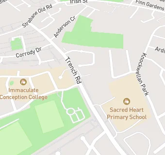 map for Sacred Heart Primary School