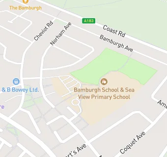 map for Cheviot Junior School