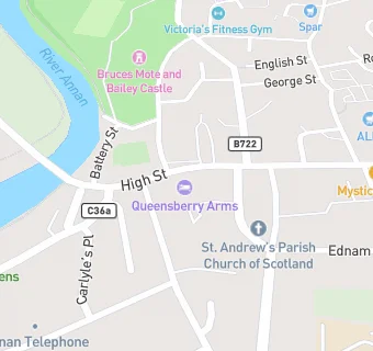 map for Queensberry Arms Hotel