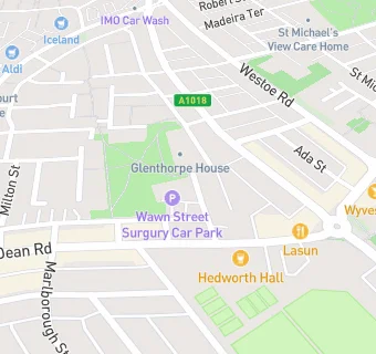 map for Wawn Street Surgery