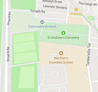 map for Northern Counties College