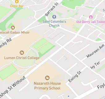 map for Bishop Street Community Centre