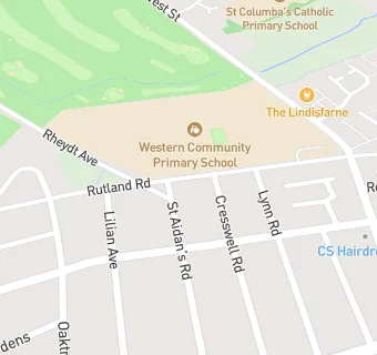 map for Western Community Primary School