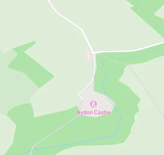 map for Aydon Castle