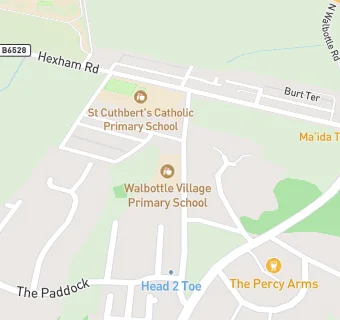 map for Walbottle Village Primary School