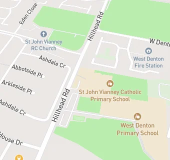 map for St John Vianney Catholic Primary School, West Denton