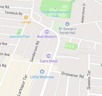 map for Kennys Restaurant / Newcastle Jesmond Hotel