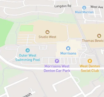 map for Denton Park Medical Group