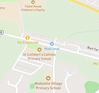 map for St Cuthbert's RC Primary School