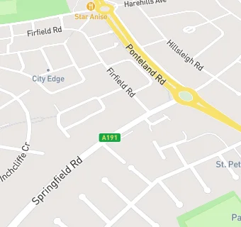 map for Mydentist, Springfield Road, Blakelaw