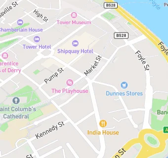 map for Therapie (Derry) Ltd