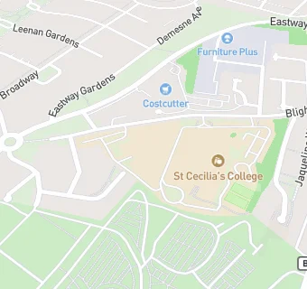 map for St Cecilia's College