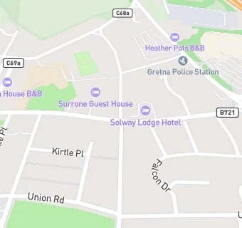 map for Hunters Lodge Hotel